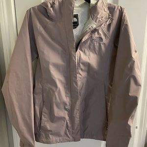 Purple/mauve North Face DryVent rain jacket
